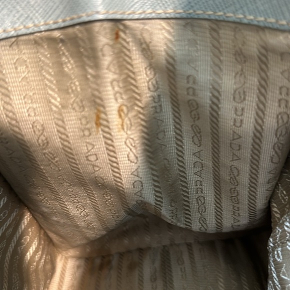 💯Authentic Prada Light Blue Safiano Leather Tote Bag🍀 - Picture 10 of 16